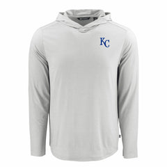 Kansas City Royals Cutter & Buck Coastline Epic Comfort Recycled Eco Hoodie Long Sleeve T-Shirt Clearance
