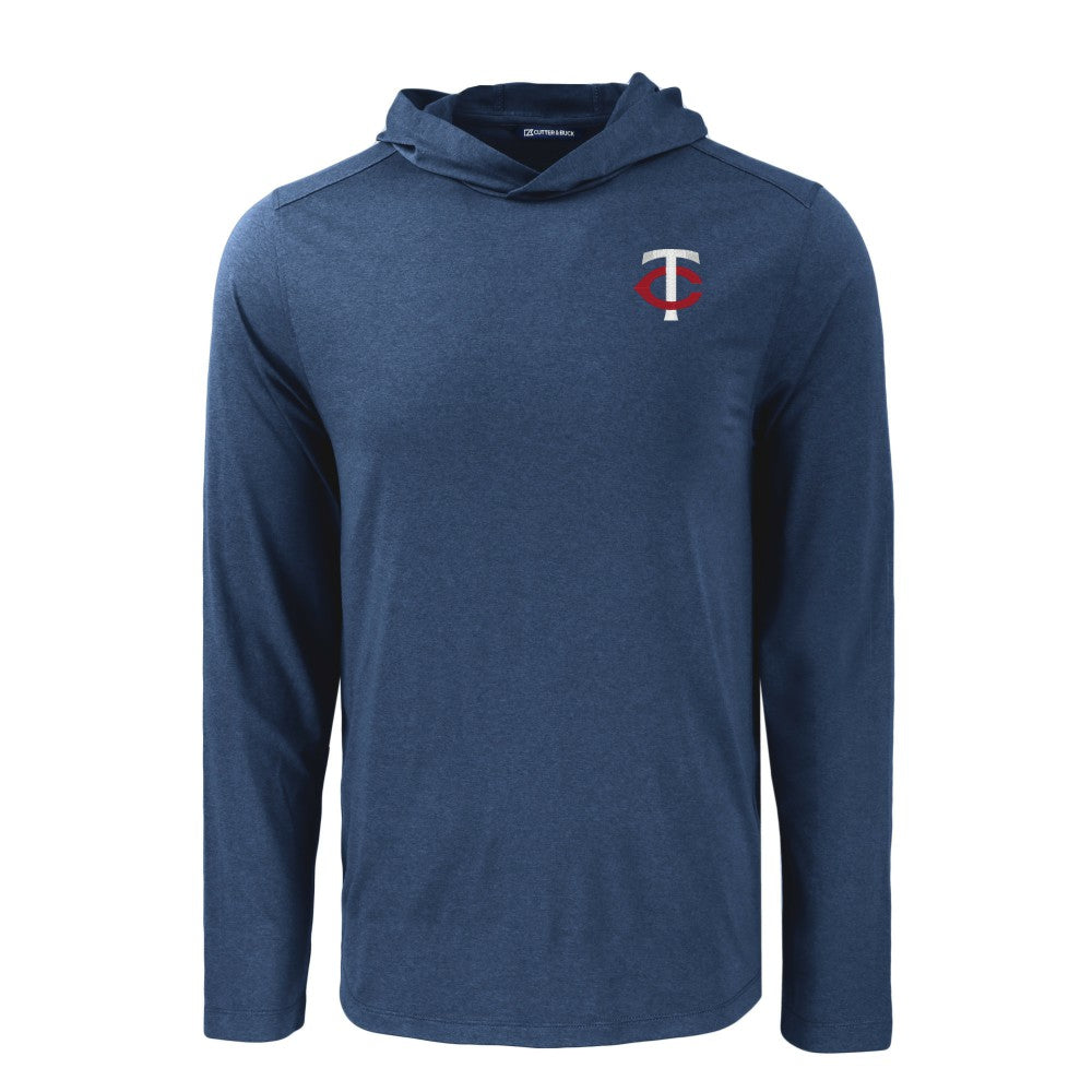 Minnesota Twins Cutter & Buck Coastline Epic Comfort Recycled Eco Hoodie Long Sleeve T-Shirt Online