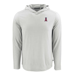 Los Angeles Angels Cutter & Buck Coastline Epic Comfort Recycled Eco Hoodie Long Sleeve T-Shirt Lifestyle