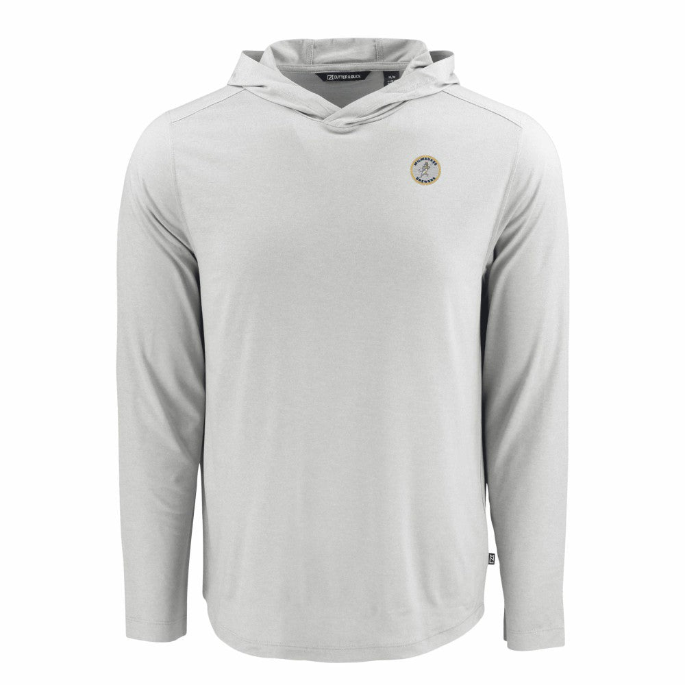Milwaukee Brewers Cutter & Buck Coastline Epic Comfort Recycled Eco Hoodie Long Sleeve T-Shirt Near Me