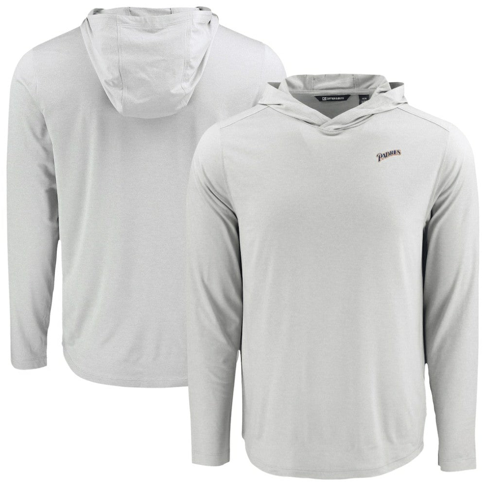 San Diego Padres Cutter & Buck Coastline Epic Comfort Recycled Eco Hoodie Long Sleeve T-Shirt Online