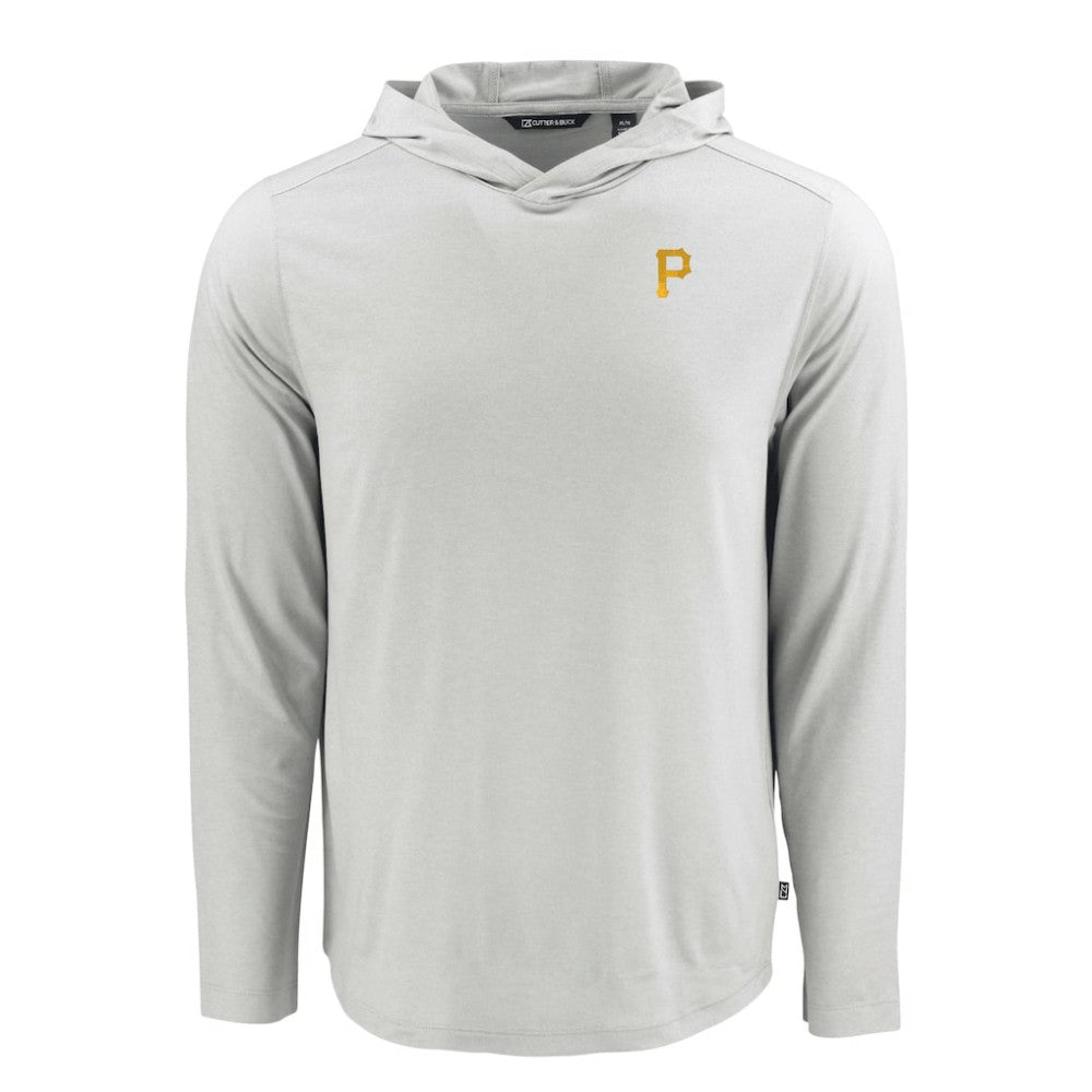 Pittsburgh Pirates Cutter & Buck Coastline Epic Comfort Recycled Eco Hoodie Long Sleeve T-Shirt On Sale