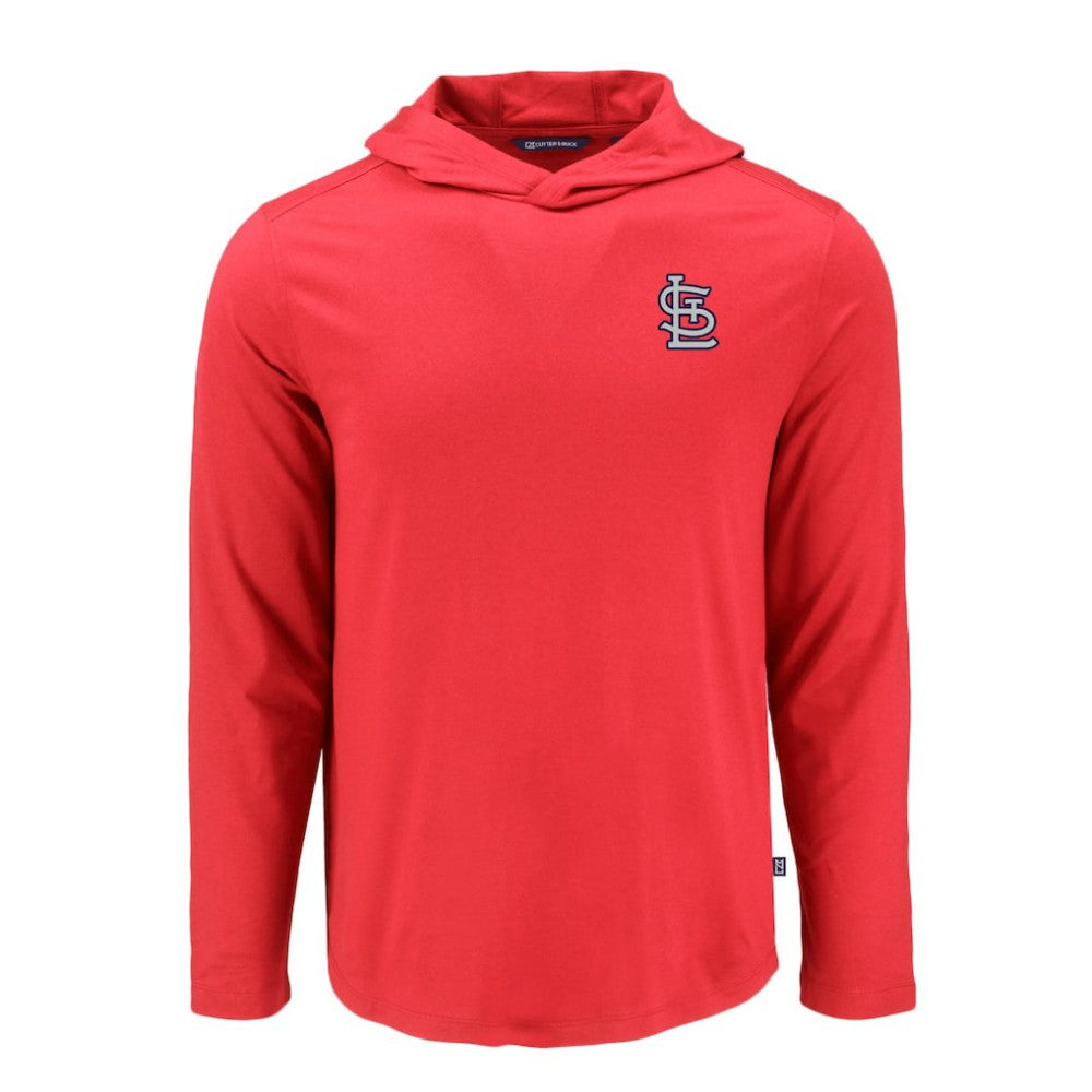 St. Louis Cardinals Cutter & Buck Coastline Epic Comfort Recycled Eco Hoodie Long Sleeve T-Shirt discount
