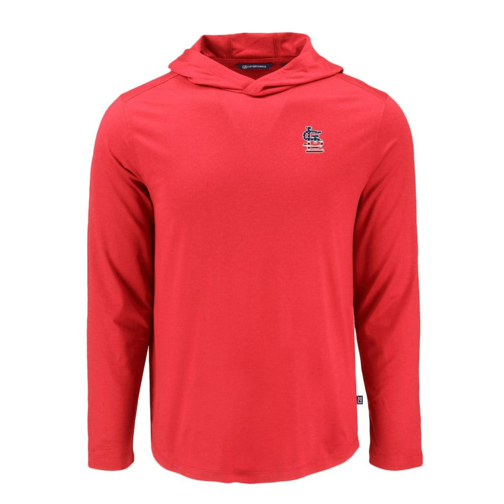 St. Louis Cardinals Cutter & Buck Coastline Epic Comfort Recycled Eco Hoodie Long Sleeve T-Shirt Online