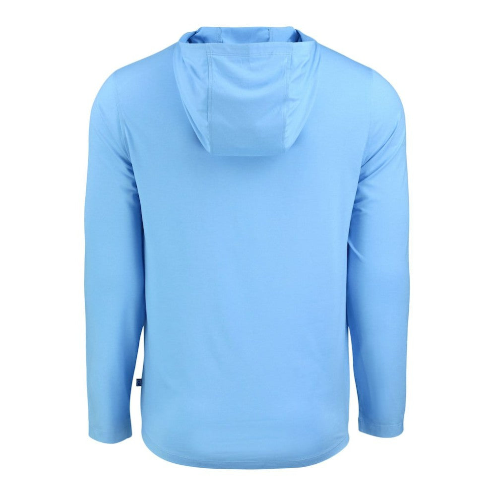 Tampa Bay Rays Cutter & Buck Coastline Epic Comfort Recycled Eco Hoodie Long Sleeve T-Shirt Lifestyle
