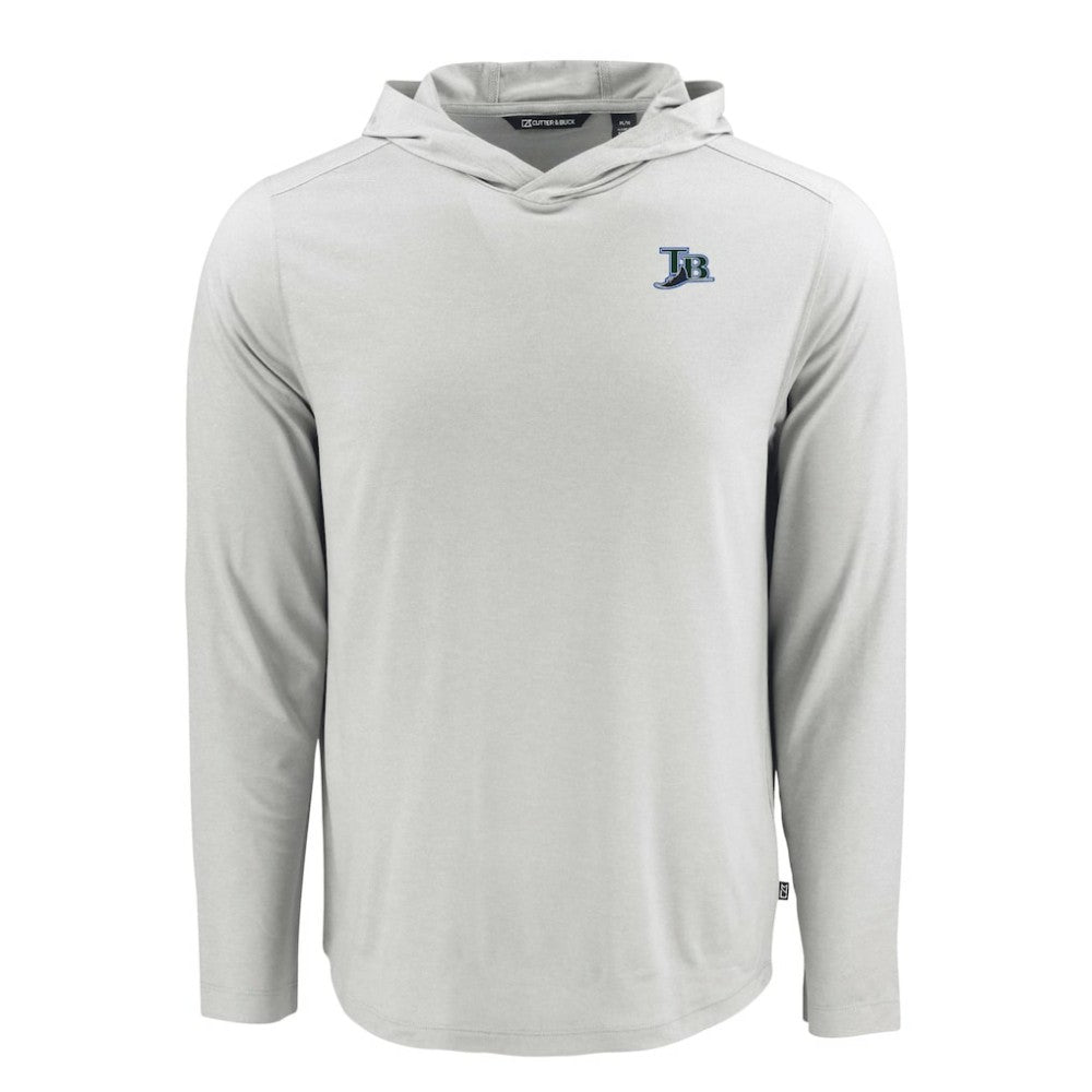 Tampa Bay Rays Cutter & Buck Coastline Epic Comfort Recycled Eco Hoodie Long Sleeve T-Shirt discount
