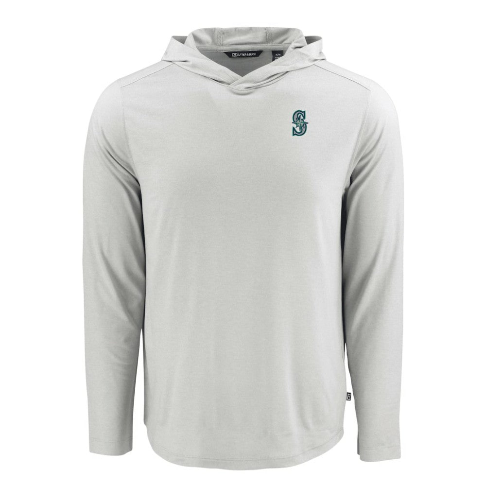 Seattle Mariners Cutter & Buck Coastline Epic Comfort Recycled Eco Hoodie Long Sleeve T-Shirt Online