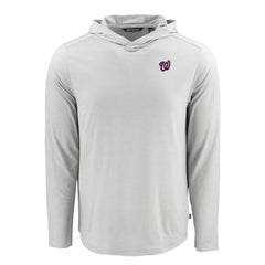 Washington Nationals Cutter & Buck Coastline Epic Comfort Recycled Eco Hoodie Long Sleeve T-Shirt On Sale