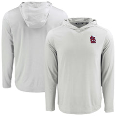 St. Louis Cardinals Cutter & Buck Coastline Epic Comfort Recycled Eco Hoodie Long Sleeve T-Shirt On Sale