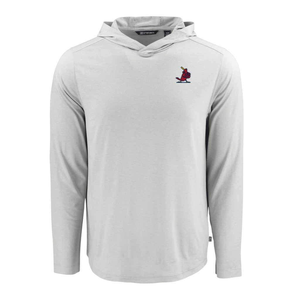 St. Louis Cardinals Cutter & Buck Coastline Epic Comfort Recycled Eco Hoodie Long Sleeve T-Shirt Lifestyle