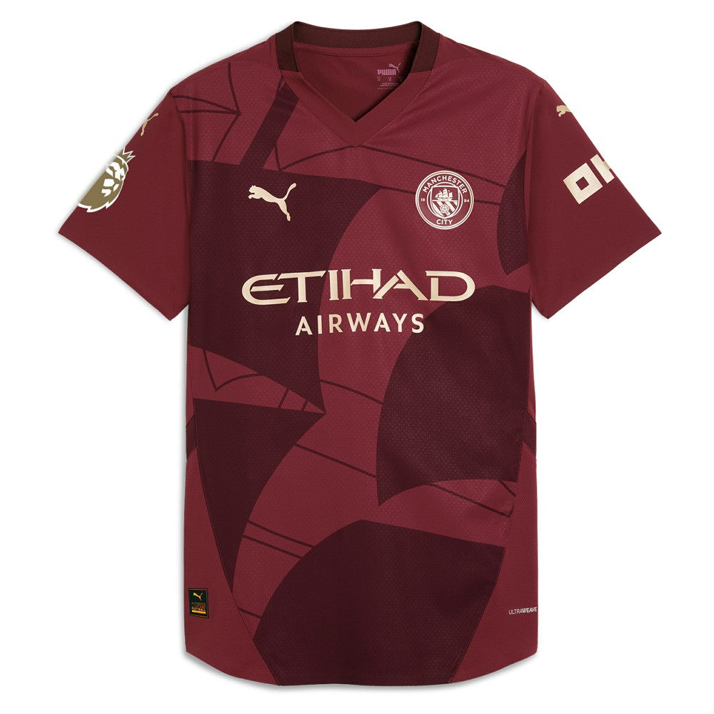 Puma Erling Haaland Manchester City 2024/25 Third Player Jerseys - Burgundy