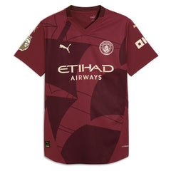Puma Erling Haaland Manchester City 2024/25 Third Player Jerseys - Burgundy