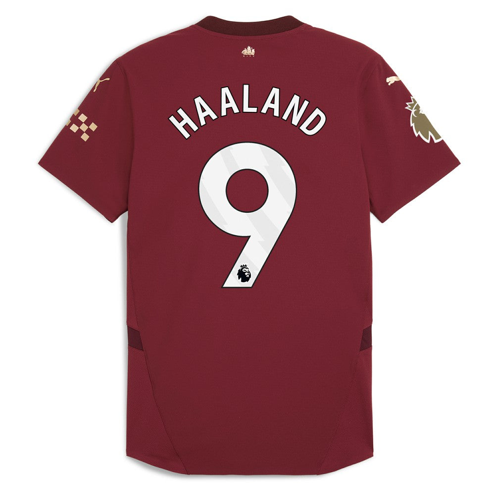 Puma Erling Haaland Manchester City 2024/25 Third Player Jerseys - Burgundy
