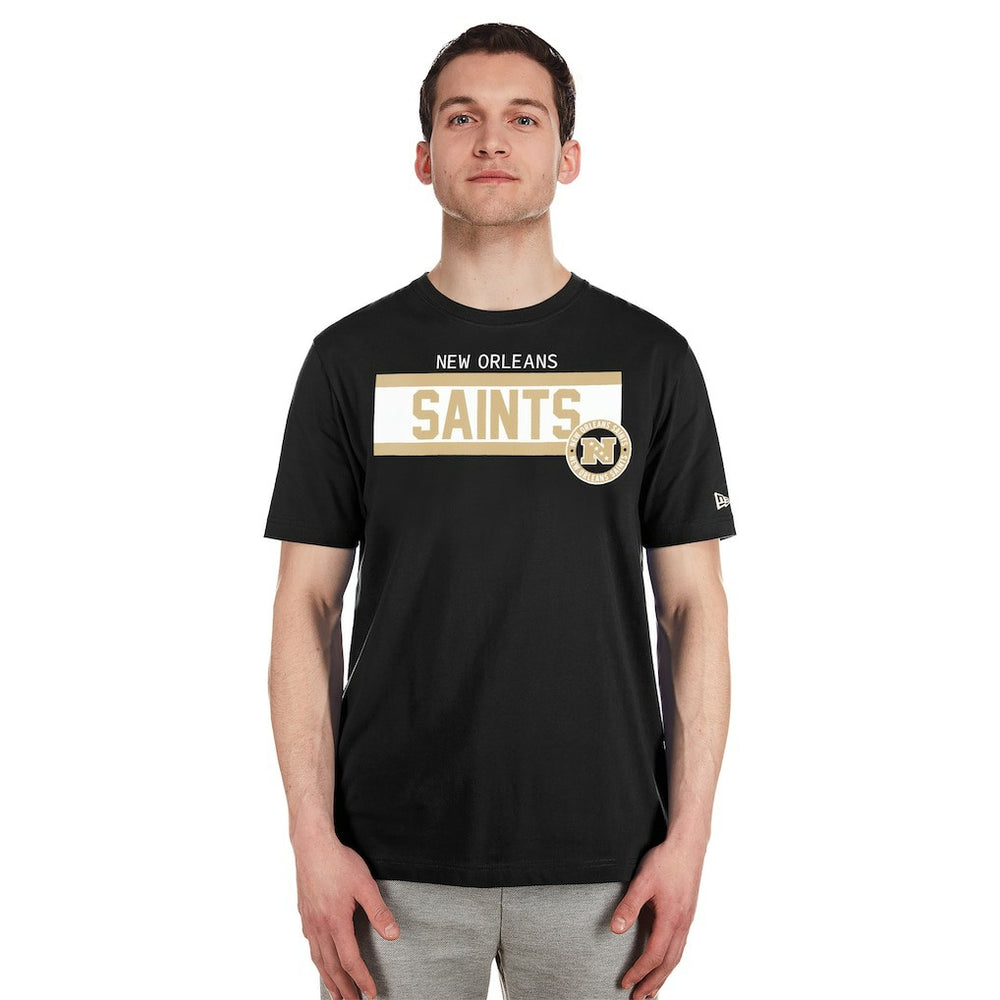 New Orleans Saints New Era 3rd Down High Density Print T-Shirt Black - NFL