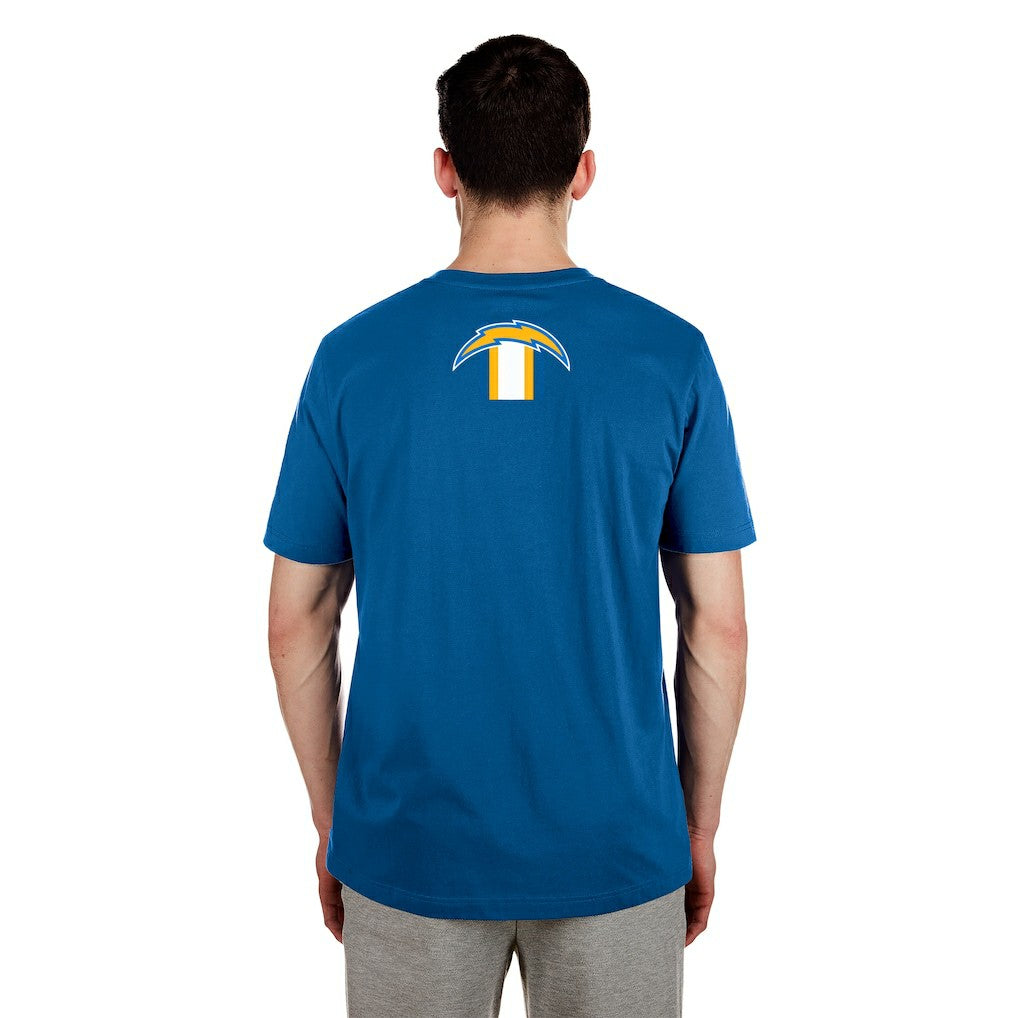 Los Angeles Chargers New Era 3rd Down High Density Print T-Shirt Blue - NFL