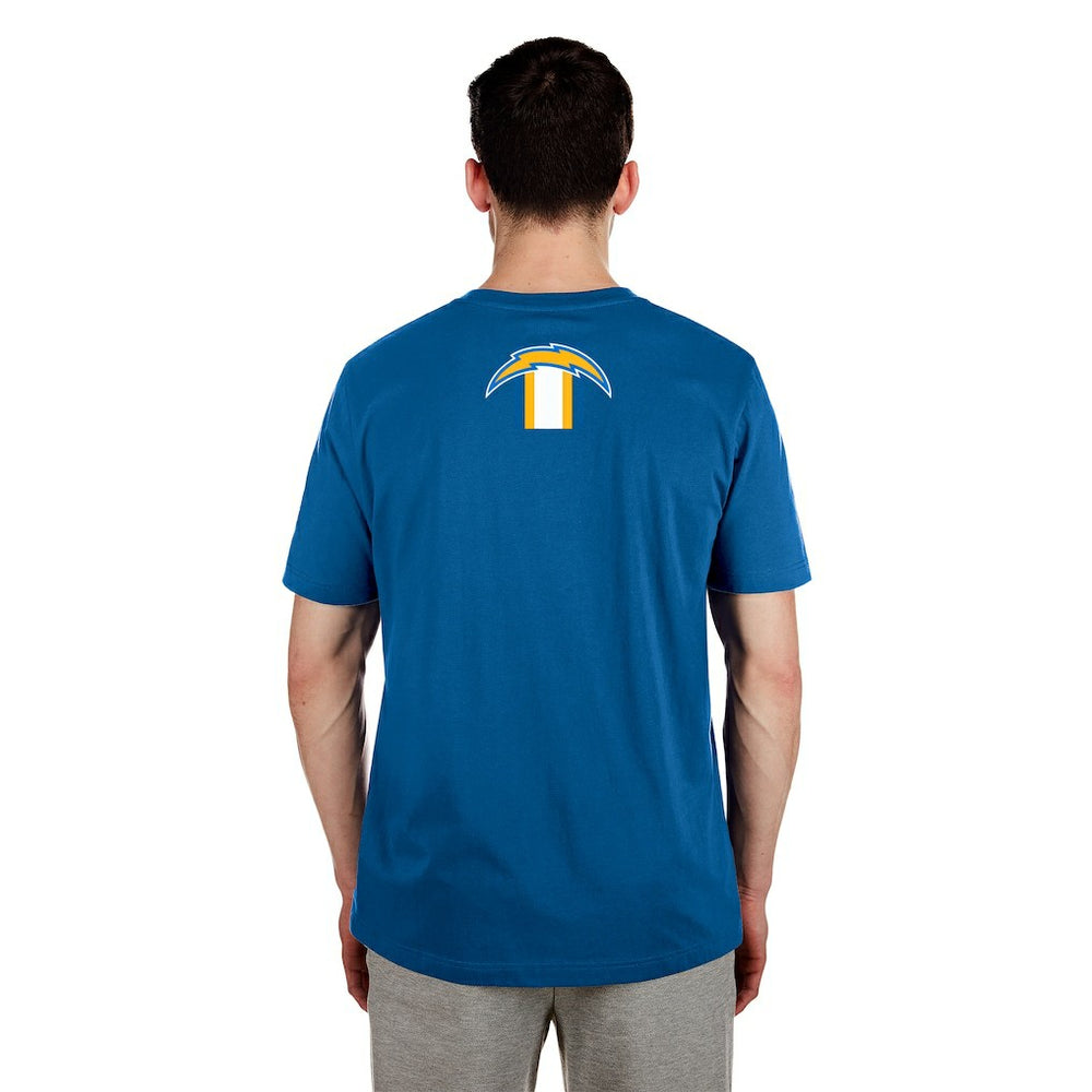 Los Angeles Chargers New Era 3rd Down High Density Print T-Shirt Blue - NFL