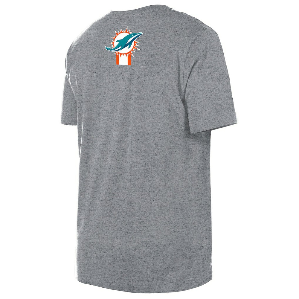 Miami Dolphins New Era 3rd Down High Density Print T-Shirt Gray - NFL