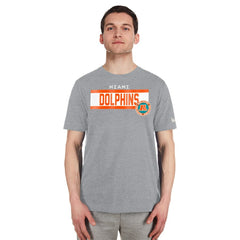 Miami Dolphins New Era 3rd Down High Density Print T-Shirt Gray - NFL