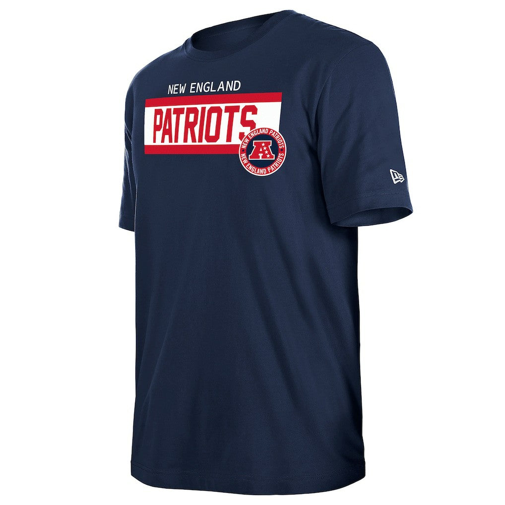 New England Patriots New Era 3rd Down High Density Print T-Shirt Navy - NFL