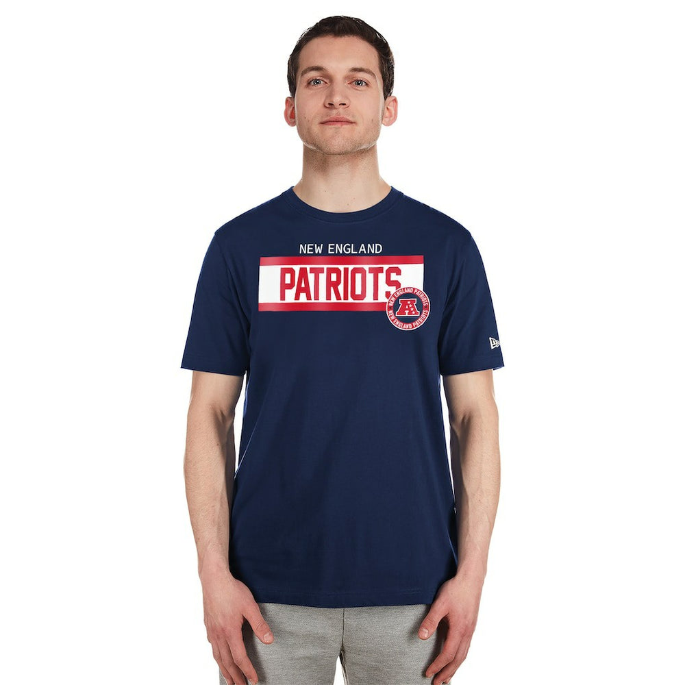 New England Patriots New Era 3rd Down High Density Print T-Shirt Navy - NFL