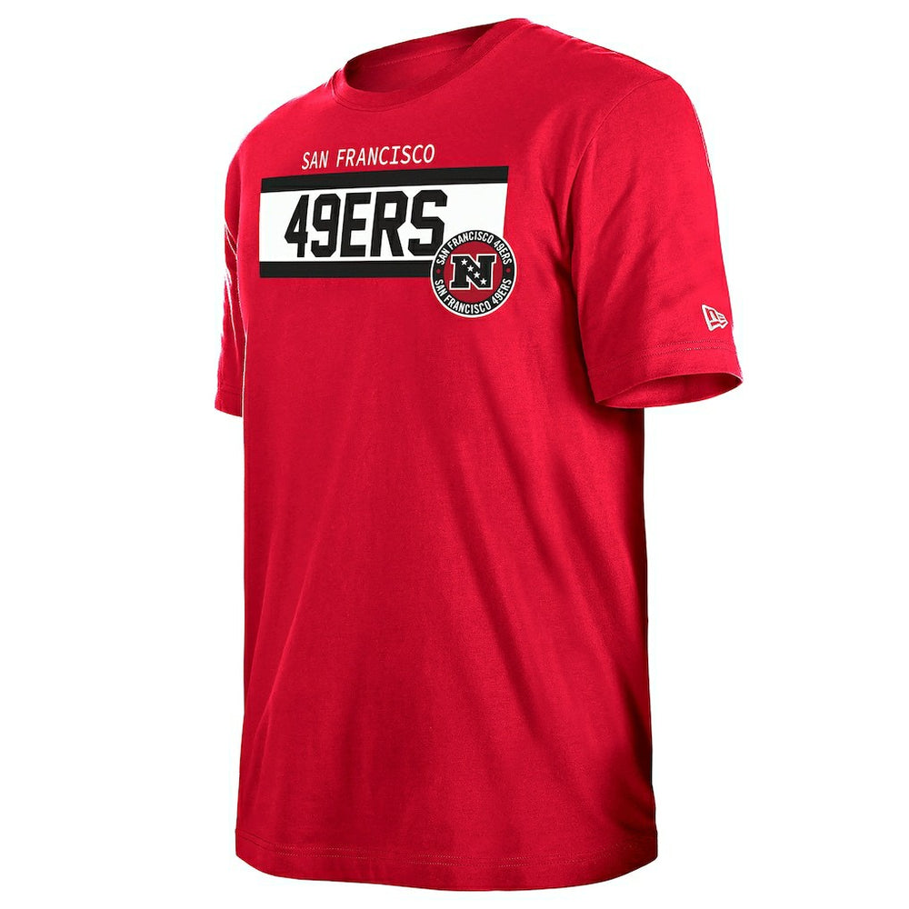 San Francisco 49ers New Era 3rd Down High Density Print T-Shirt Scarlet - NFL