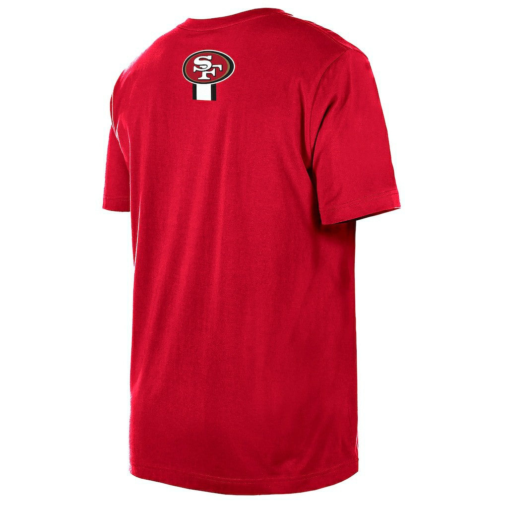 San Francisco 49ers New Era 3rd Down High Density Print T-Shirt Scarlet - NFL
