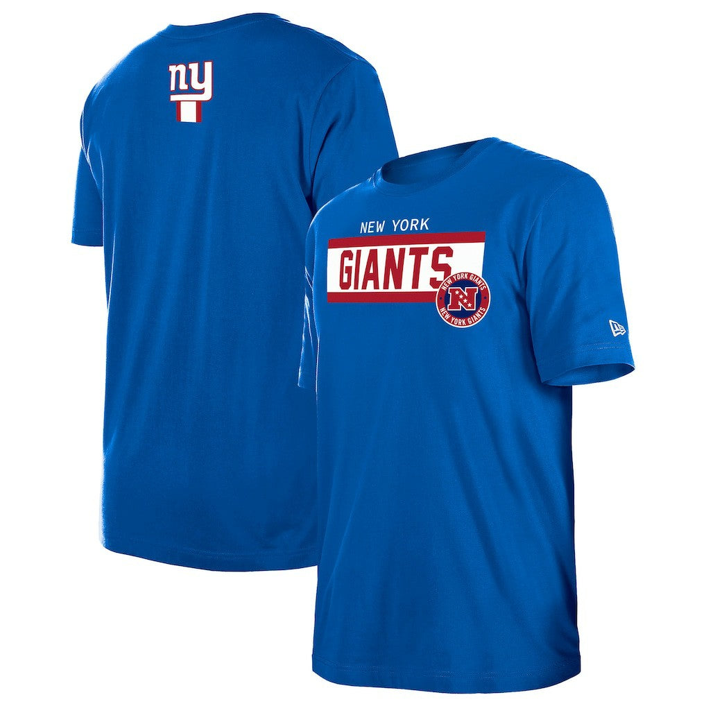 New York Giants New Era 3rd Down High Density Print T-Shirt Blue - NFL