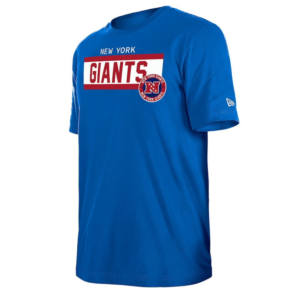 New York Giants New Era 3rd Down High Density Print T-Shirt Blue - NFL