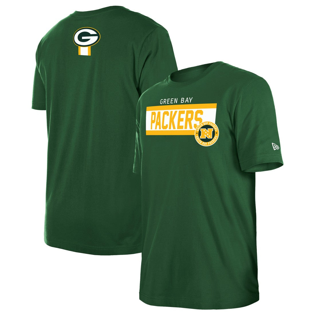 Green Bay Packers New Era 3rd Down High Density Print T-Shirt Green - NFL