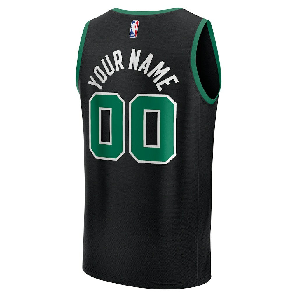 Fanatics - Boston Celtics Fast Break Custom Jersey - Statement Edition - Black