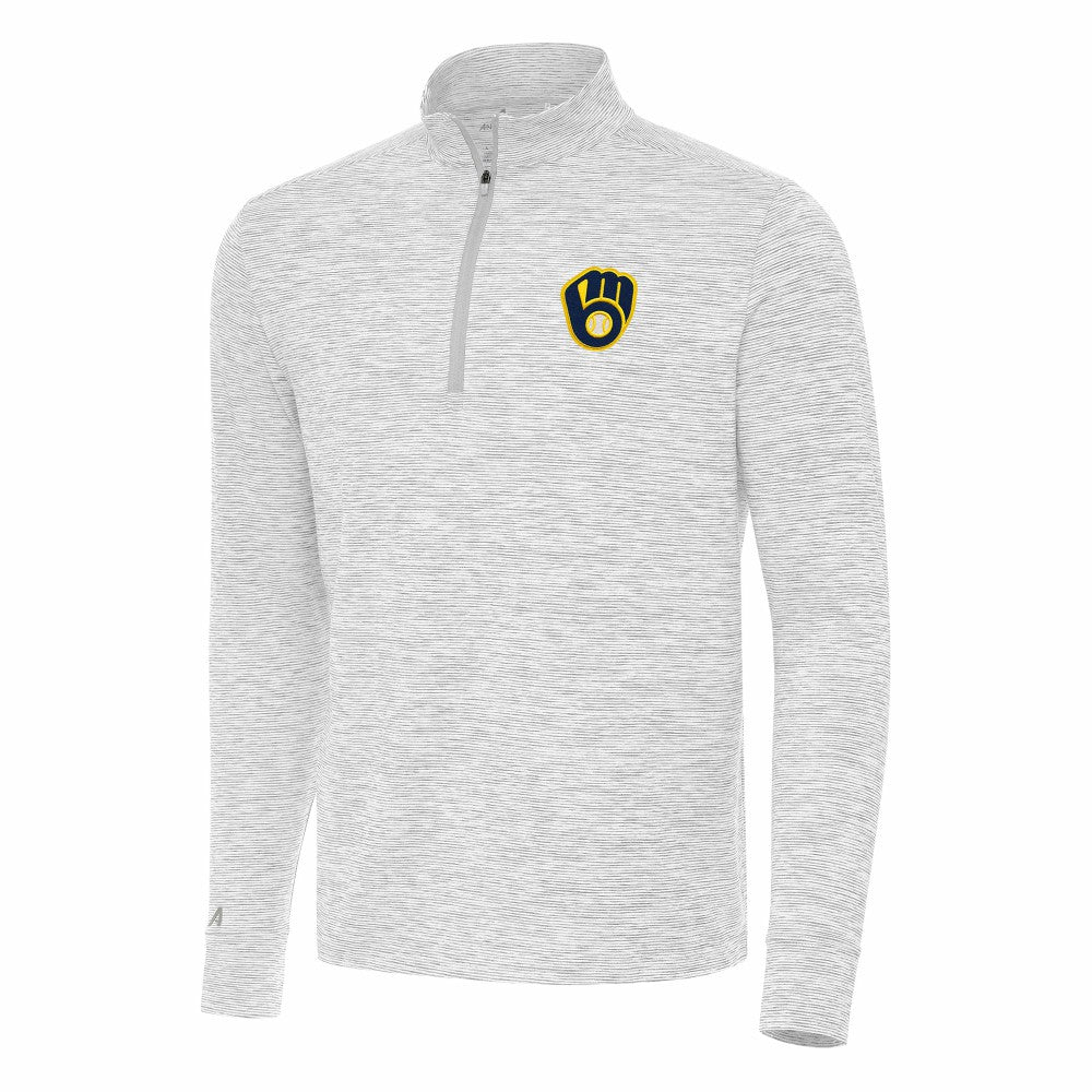 Milwaukee Brewers Antigua Cause Quarter-Zip Top for sale