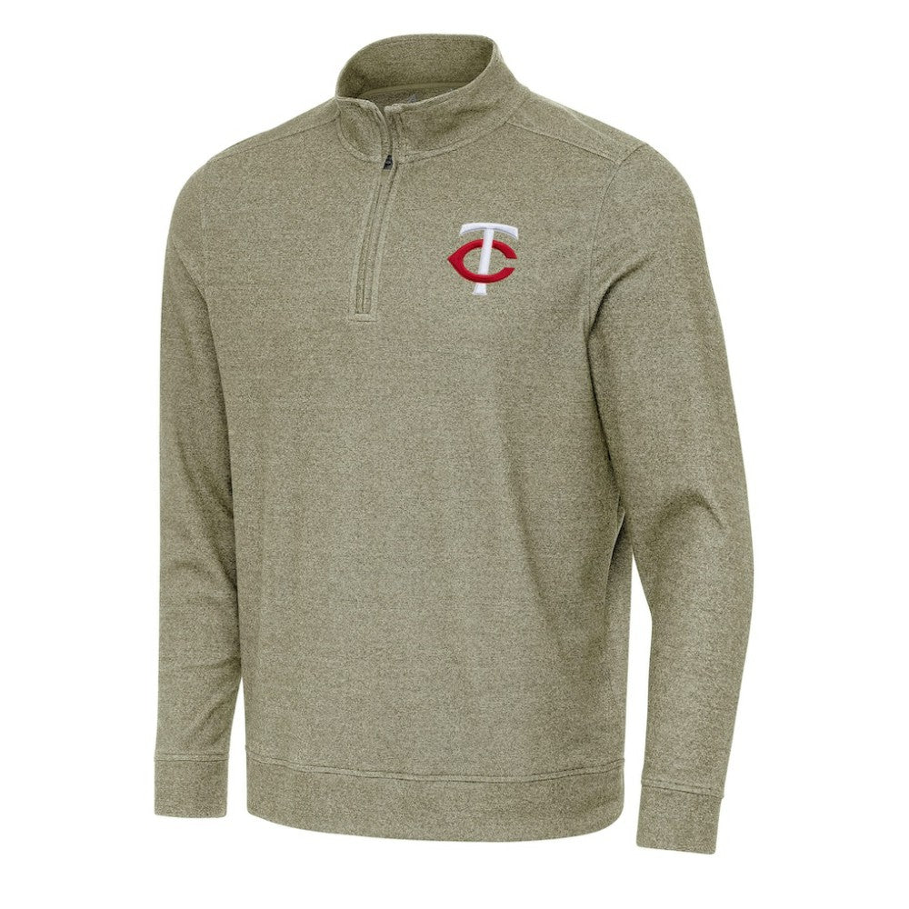 Minnesota Twins Antigua Subtle Quarter-Zip Sweatshirt Clearance