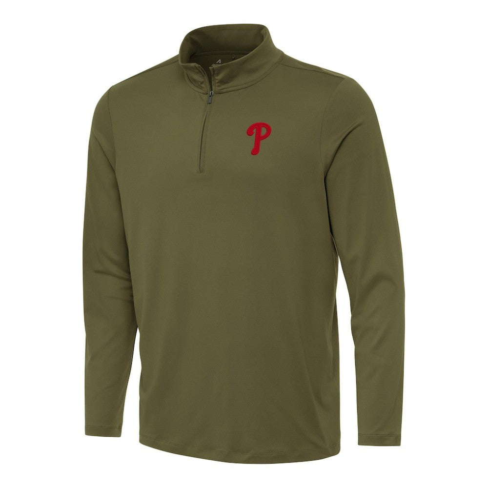 Philadelphia Phillies Antigua Reprocess Quarter-Zip Top for sale
