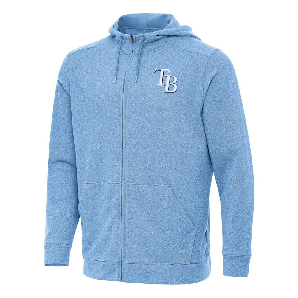 Tampa Bay Rays Antigua Effortless Full-Zip Hooded Jacket discount