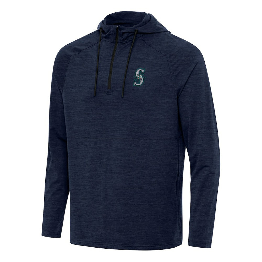 Seattle Mariners Antigua Spikes Quarter-Zip Pullover Hoodie Clearance