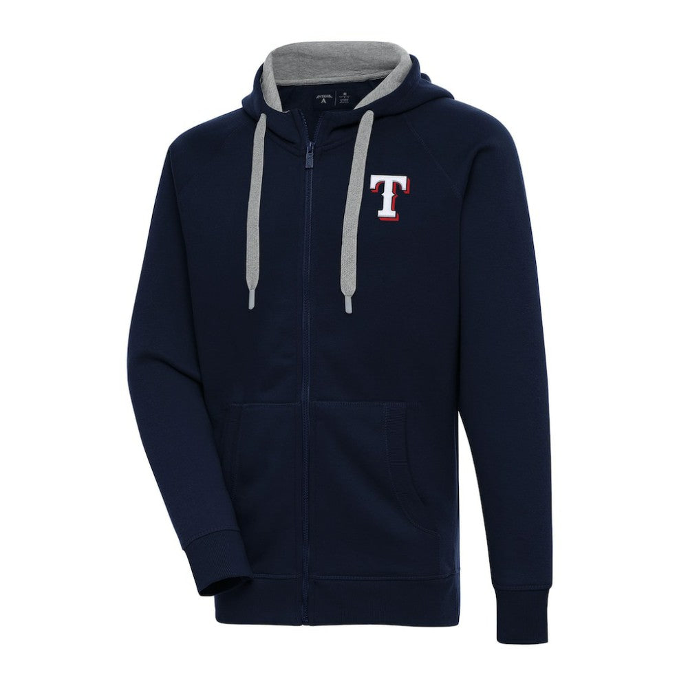 Texas Rangers Antigua Big & Tall Victory Full-Zip Hoodie Jacket On Sale