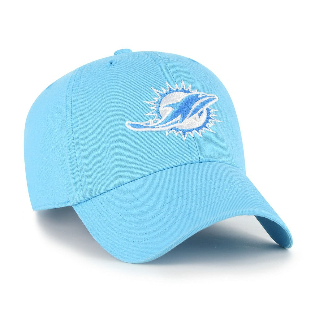 Miami Dolphins '47 Women's Bright Side Clean Up Adjustable Hat Blue - 47 brand