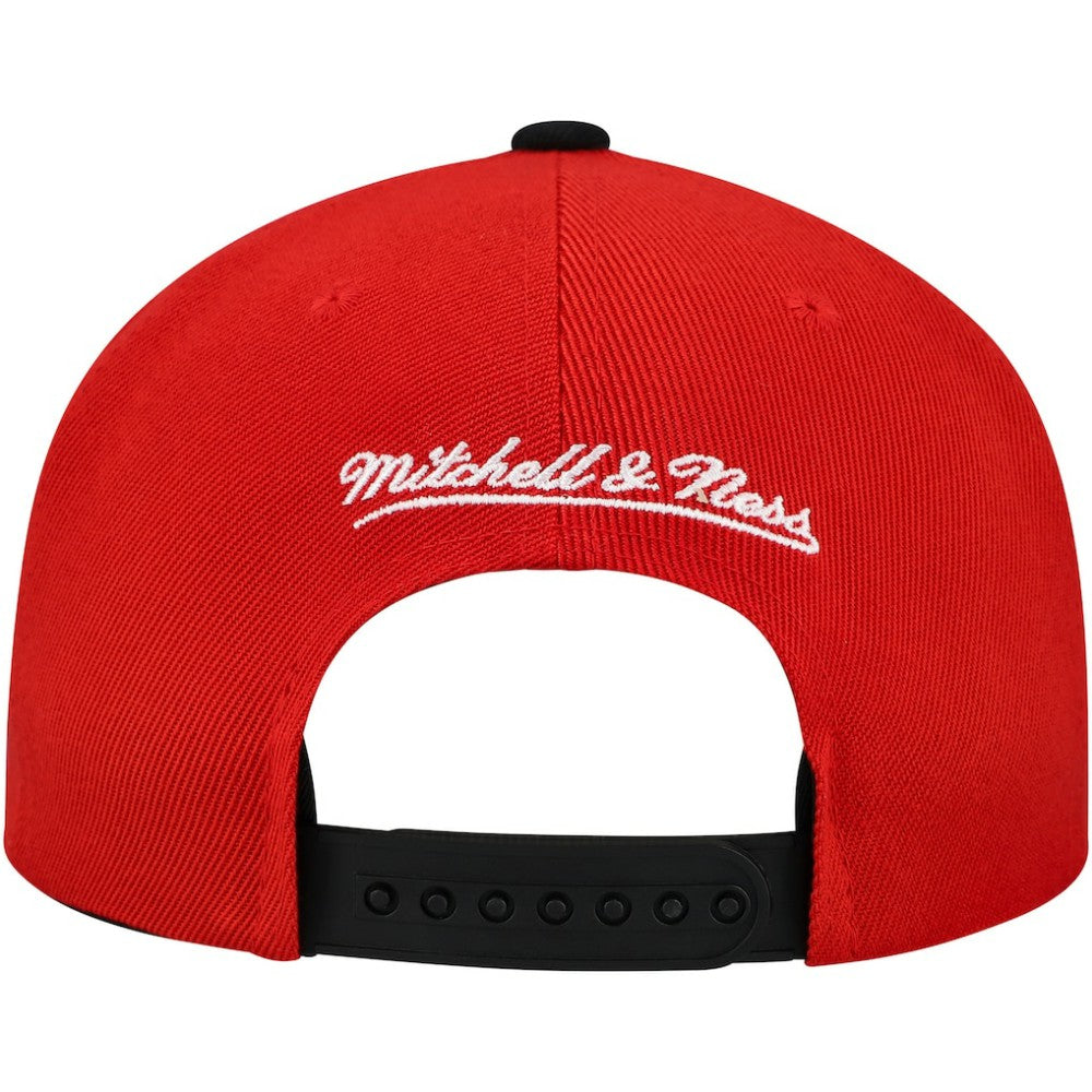 Detroit Red Wings - Mitchell & Ness Underarch Two-Tone Pro Crown Snapback Hat Red/Black