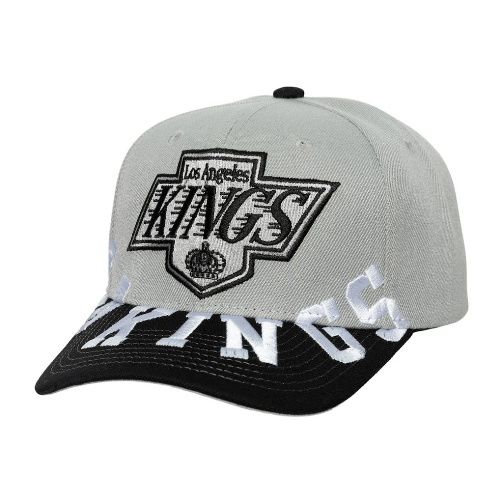 Los Angeles Kings - Mitchell & Ness Underarch Two-Tone Pro Crown Snapback Hat Gray/Black