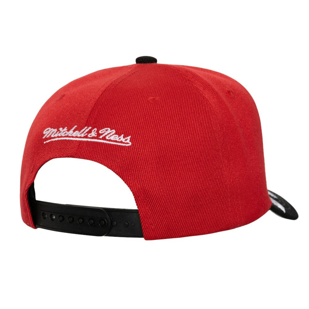 New Jersey Devils - Mitchell & Ness Underarch Two-Tone Pro Crown Snapback Hat Red/Black