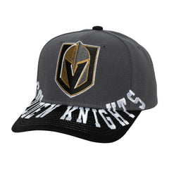 Vegas Golden Knights Mitchell & Ness Underarch Two-Tone Pro Crown Snapback Hat Gray/Black