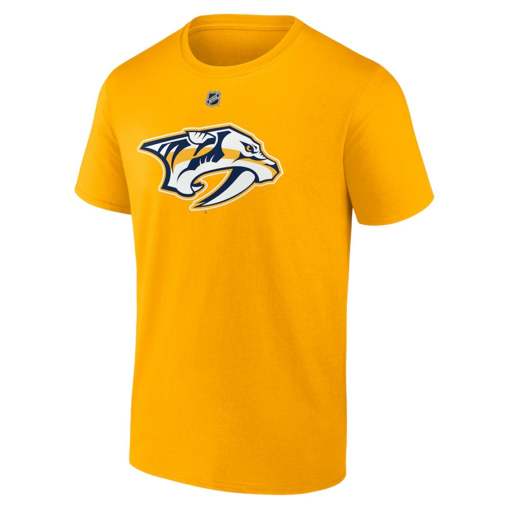 Steven Stamkos Nashville Predators - Fanatics Authentic Stack Name & Number T-Shirt Gold