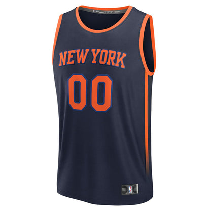 New York Knicks Fast Break Custom Jersey - Statement Edition - Navy | NBA Jerseys