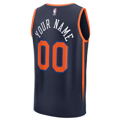Fanatics - New York Knicks Fast Break Custom Jersey - Statement Edition - Navy