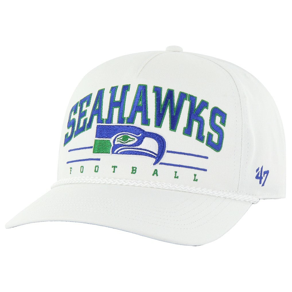 Seattle Seahawks '47 Roscoe Hitch Rope Adjustable Hat White - 47 brand