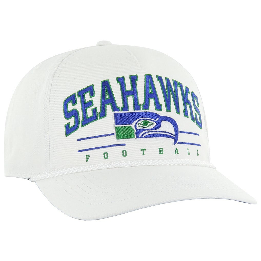 Seattle Seahawks '47 Roscoe Hitch Rope Adjustable Hat White - 47 brand