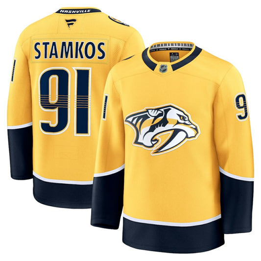Steven Stamkos Nashville Predators Fanatics Home Premium Jersey - Gold | NHL Jerseys