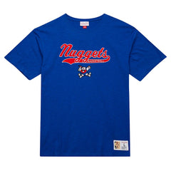 Mitchell & Ness - Denver Nuggets Hardwood Classics Felt Applique Slub T-Shirt - Royal