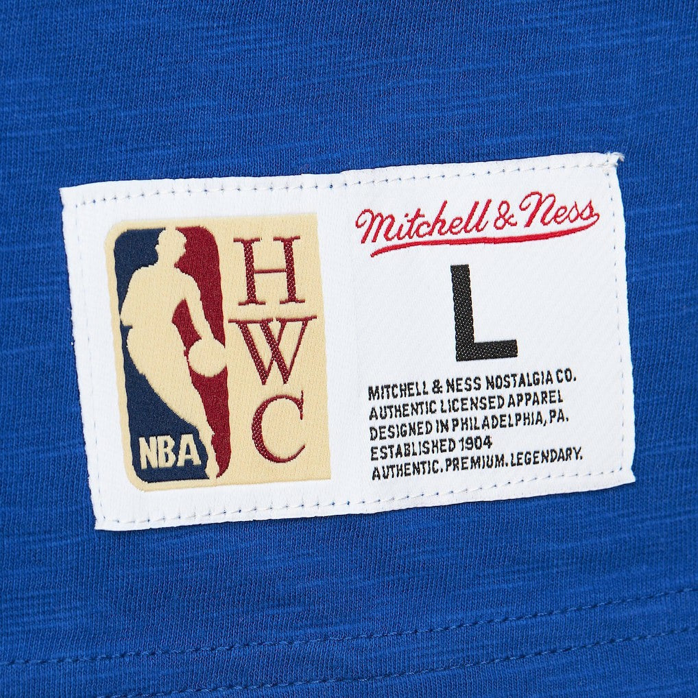 Mitchell & Ness - Minnesota Timberwolves Hardwood Classics Felt Applique Slub T-Shirt - Blue