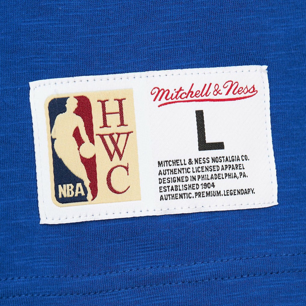 Mitchell & Ness - New York Knicks Hardwood Classics Felt Applique Slub T-Shirt - Blue